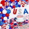 Red White and Blue Balloons Garland Arch Kit, 4th of July Party Balloons Decorations